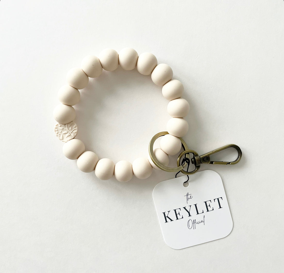 EMBOSSED HEART Keylet - Ivory